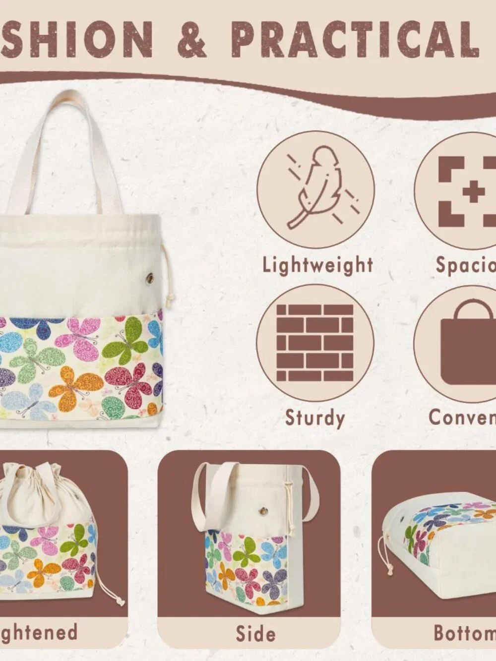 Yarn Bag, Knitting Crochet Tote Bag, Yarn Storage Bags Organizer, Crochet Bags f - Picture 5 of 9